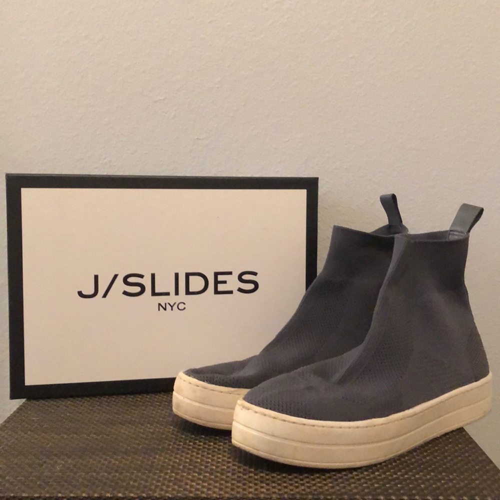 J/Slides NYC original high top sneakers